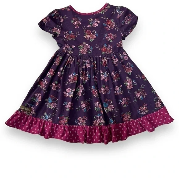 Matilda‎ Jane Girls Size 4 World Of Wonder Floral Lap Dress Choose Your Own Path - Picture 2 of 6